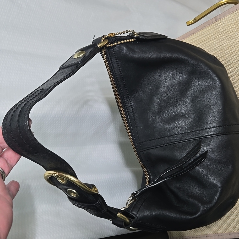 SALE* Coach Soho Black Leather Hobo Bag 11828 EUC - Picture 13 of 16